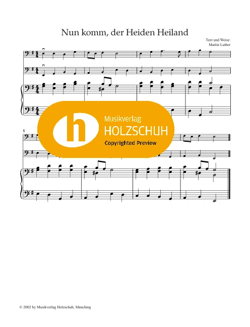 Nun komm, der Heiden Heiland